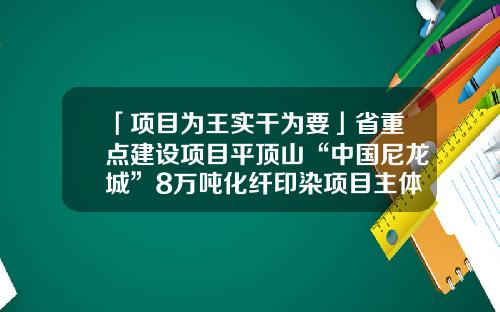 「项目为王实干为要」省重点建设项目平顶山“中国尼龙城”8万吨化纤印染项目主体建设完成-平顶山神马化纤织造有限公司
