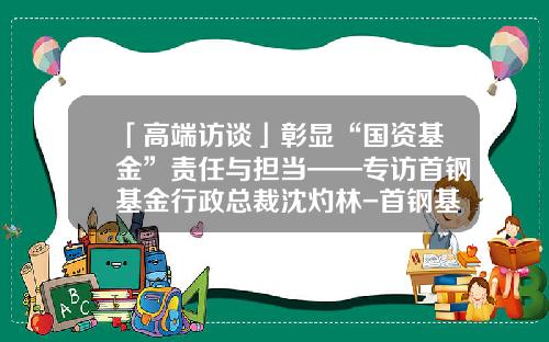 「高端访谈」彰显“国资基金”责任与担当——专访首钢基金行政总裁沈灼林-首钢基金公司