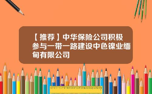 【推荐】中华保险公司积极参与一带一路建设中色镍业缅甸有限公司