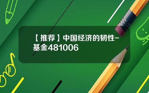 【推荐】中国经济的韧性-基金481006