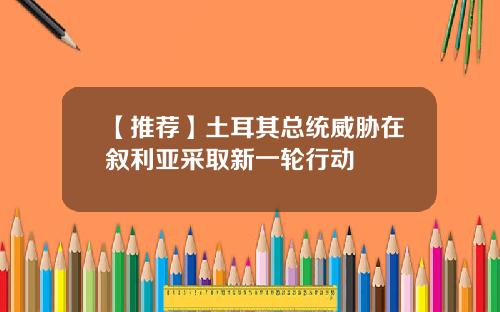 【推荐】土耳其总统威胁在叙利亚采取新一轮行动