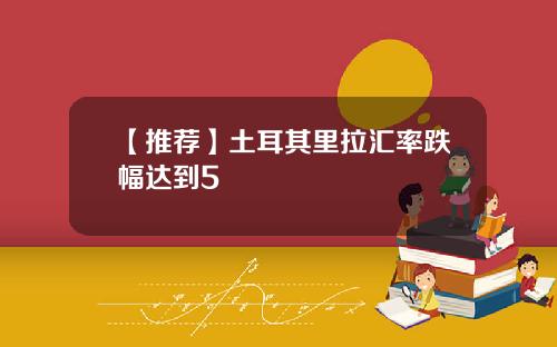 【推荐】土耳其里拉汇率跌幅达到5