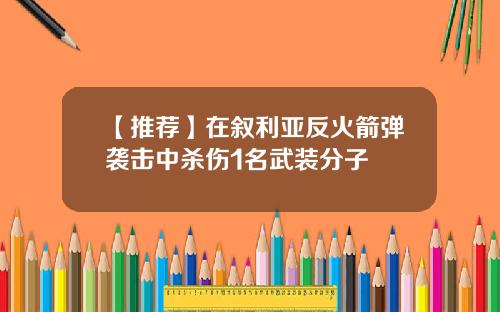 【推荐】在叙利亚反火箭弹袭击中杀伤1名武装分子