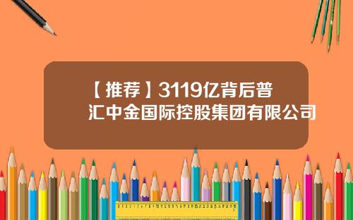 【推荐】3119亿背后普汇中金国际控股集团有限公司