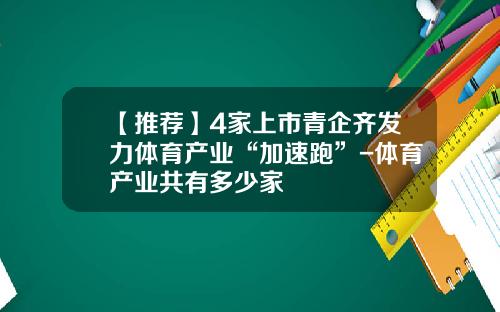 【推荐】4家上市青企齐发力体育产业“加速跑”-体育产业共有多少家