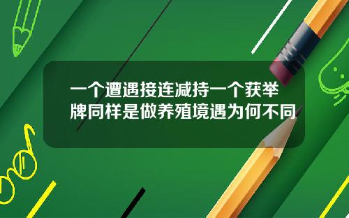 一个遭遇接连减持一个获举牌同样是做养殖境遇为何不同