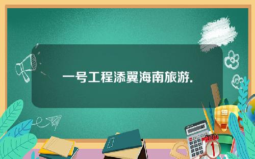 一号工程添翼海南旅游.