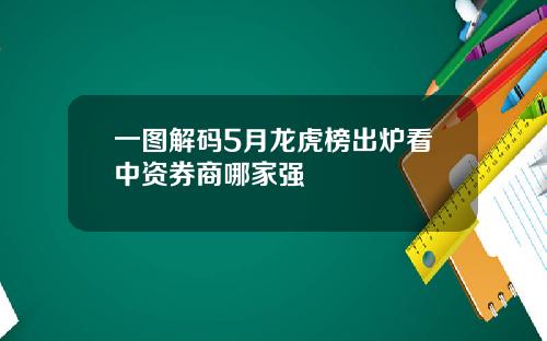一图解码5月龙虎榜出炉看中资券商哪家强
