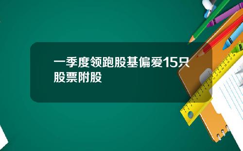一季度领跑股基偏爱15只股票附股