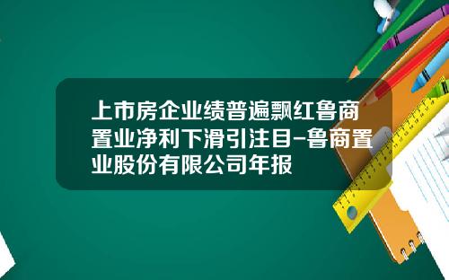 上市房企业绩普遍飘红鲁商置业净利下滑引注目-鲁商置业股份有限公司年报