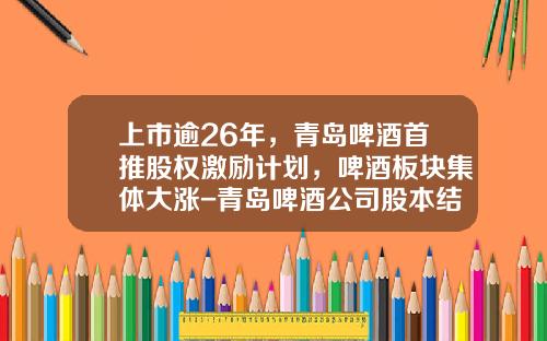 上市逾26年，青岛啤酒首推股权激励计划，啤酒板块集体大涨-青岛啤酒公司股本结构