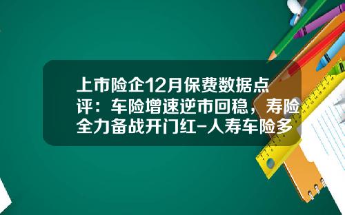 上市险企12月保费数据点评：车险增速逆市回稳，寿险全力备战开门红-人寿车险多少钱
