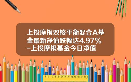 上投摩根双核平衡混合A基金最新净值跌幅达4.97%-上投摩根基金今日净值