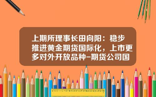 上期所理事长田向阳：稳步推进黄金期货国际化，上市更多对外开放品种-期货公司国际化