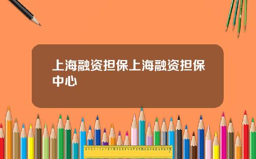 上海融资担保上海融资担保中心
