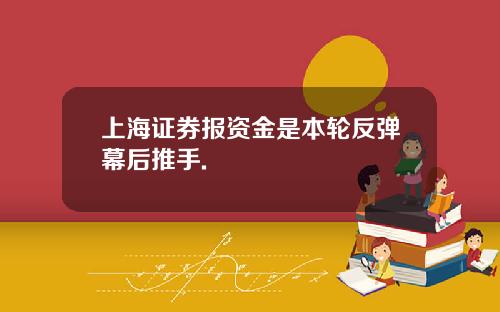 上海证券报资金是本轮反弹幕后推手.