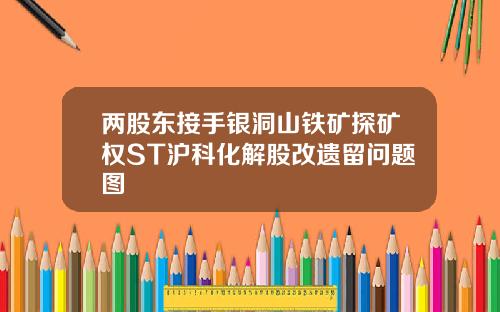 两股东接手银洞山铁矿探矿权ST沪科化解股改遗留问题图