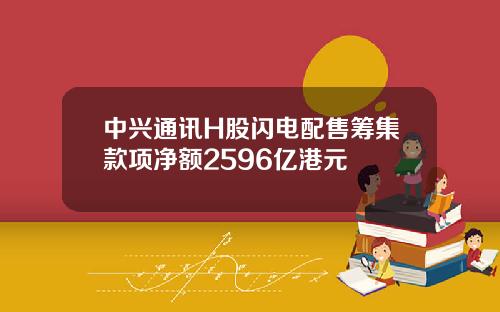 中兴通讯H股闪电配售筹集款项净额2596亿港元