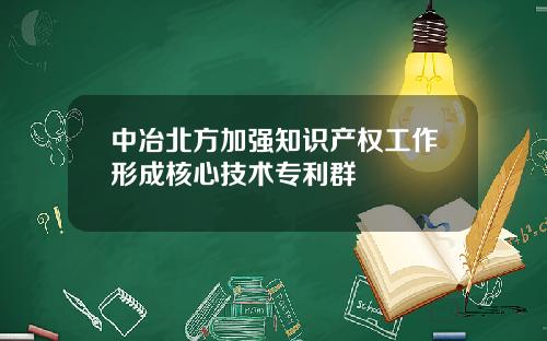 中冶北方加强知识产权工作形成核心技术专利群