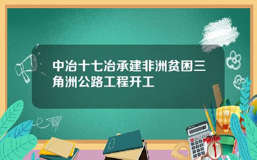 中冶十七冶承建非洲贫困三角洲公路工程开工