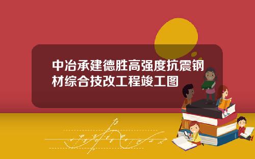 中冶承建德胜高强度抗震钢材综合技改工程竣工图