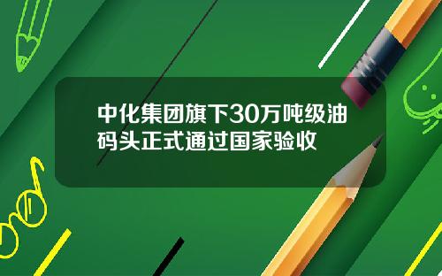 中化集团旗下30万吨级油码头正式通过国家验收