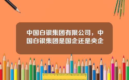 中国白银集团有限公司，中国白银集团是国企还是央企