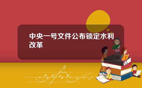 中央一号文件公布锁定水利改革