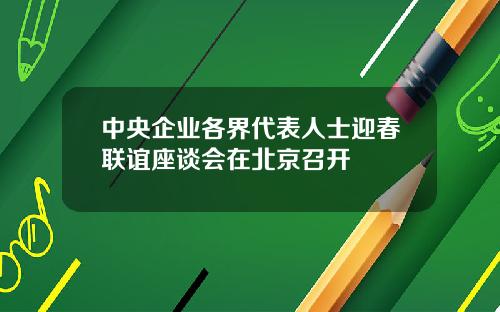 中央企业各界代表人士迎春联谊座谈会在北京召开