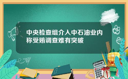 中央检查组介入中石油业内称受贿调查难有突破