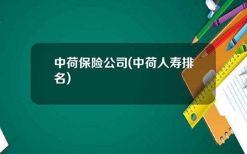 中荷保险公司(中荷人寿排名)