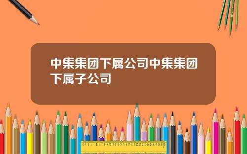 中集集团下属公司中集集团下属子公司
