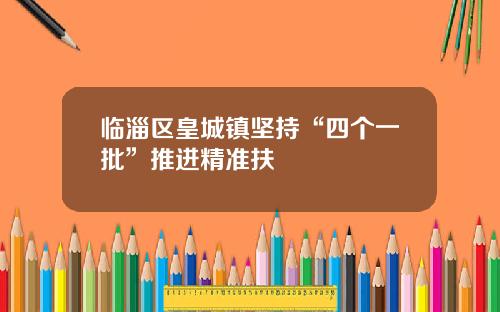 临淄区皇城镇坚持“四个一批”推进精准扶