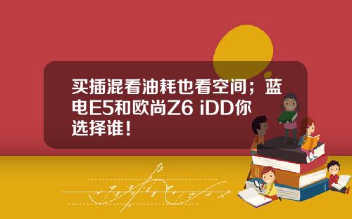 买插混看油耗也看空间；蓝电E5和欧尚Z6 iDD你选择谁！