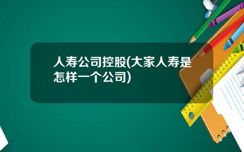 人寿公司控股(大家人寿是怎样一个公司)