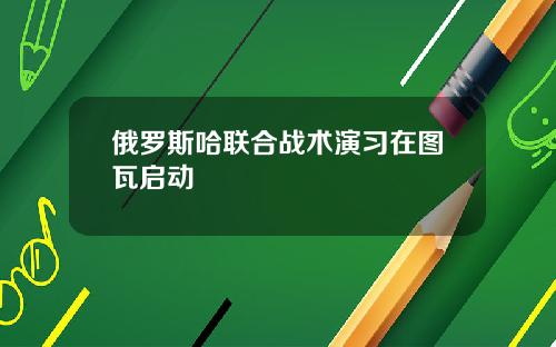 俄罗斯哈联合战术演习在图瓦启动