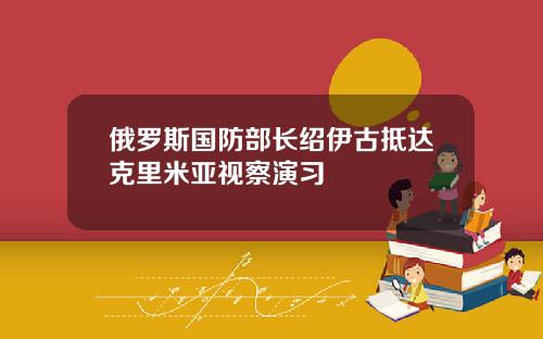 俄罗斯国防部长绍伊古抵达克里米亚视察演习
