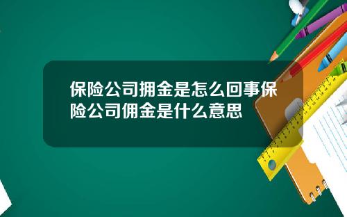 保险公司拥金是怎么回事保险公司佣金是什么意思