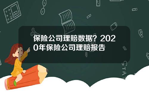 保险公司理赔数据？2020年保险公司理赔报告