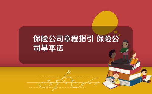 保险公司章程指引 保险公司基本法