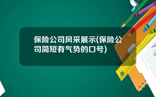 保险公司风采展示(保险公司简短有气势的口号)