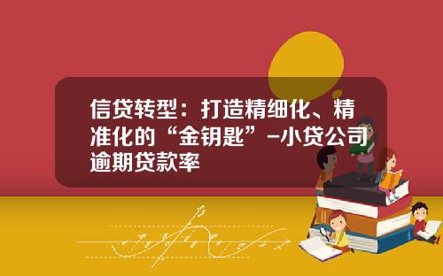 信贷转型：打造精细化、精准化的“金钥匙”-小贷公司逾期贷款率