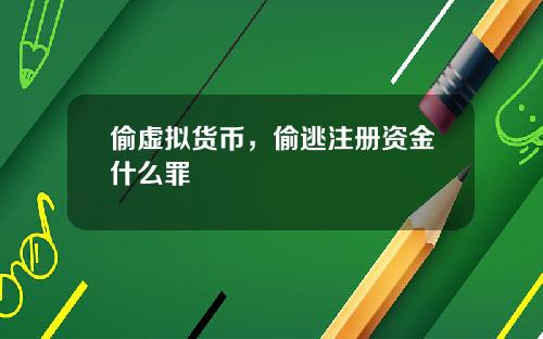偷虚拟货币，偷逃注册资金什么罪