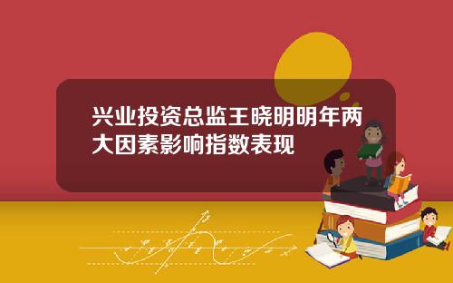 兴业投资总监王晓明明年两大因素影响指数表现