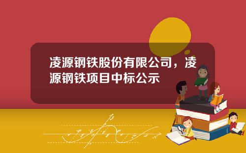 凌源钢铁股份有限公司，凌源钢铁项目中标公示