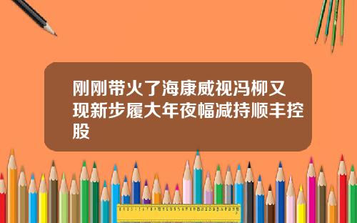 刚刚带火了海康威视冯柳又现新步履大年夜幅减持顺丰控股