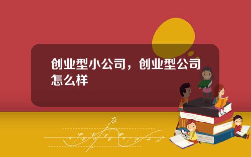 创业型小公司，创业型公司怎么样