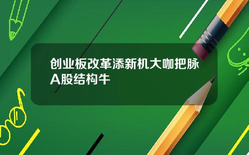 创业板改革添新机大咖把脉A股结构牛