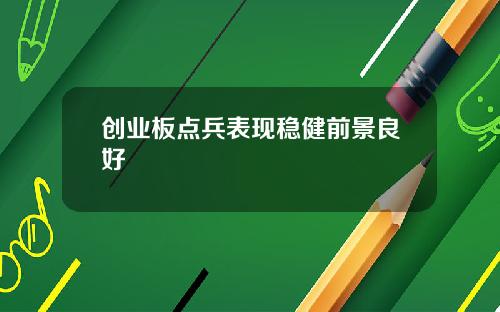 创业板点兵表现稳健前景良好