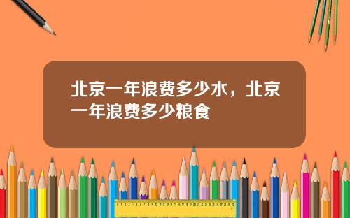 北京一年浪费多少水，北京一年浪费多少粮食